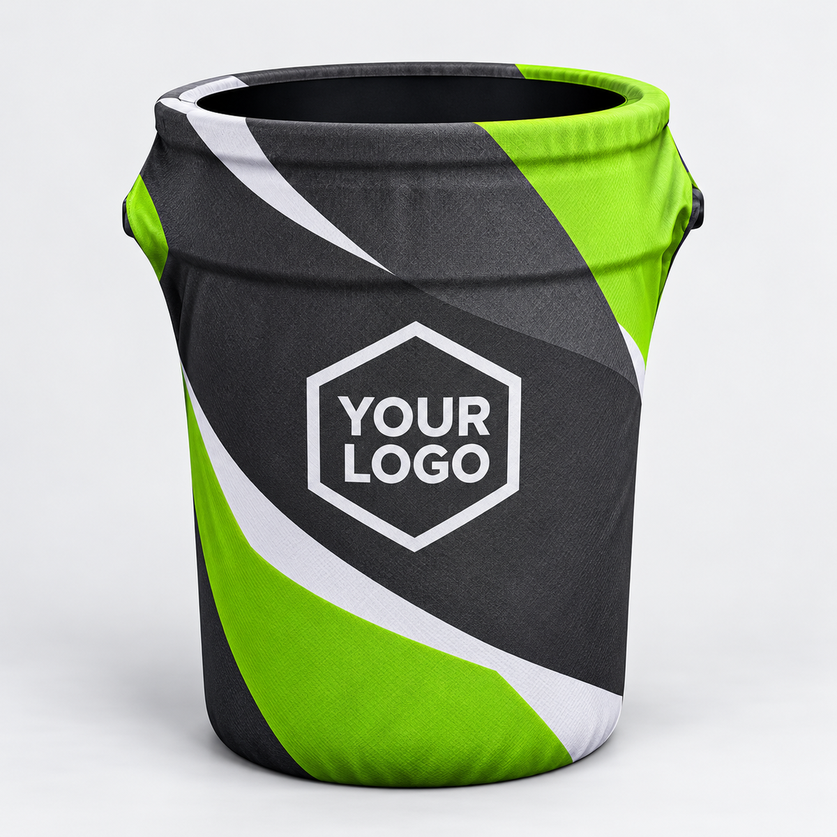 Custom Printed Spandex Trash Can Cover