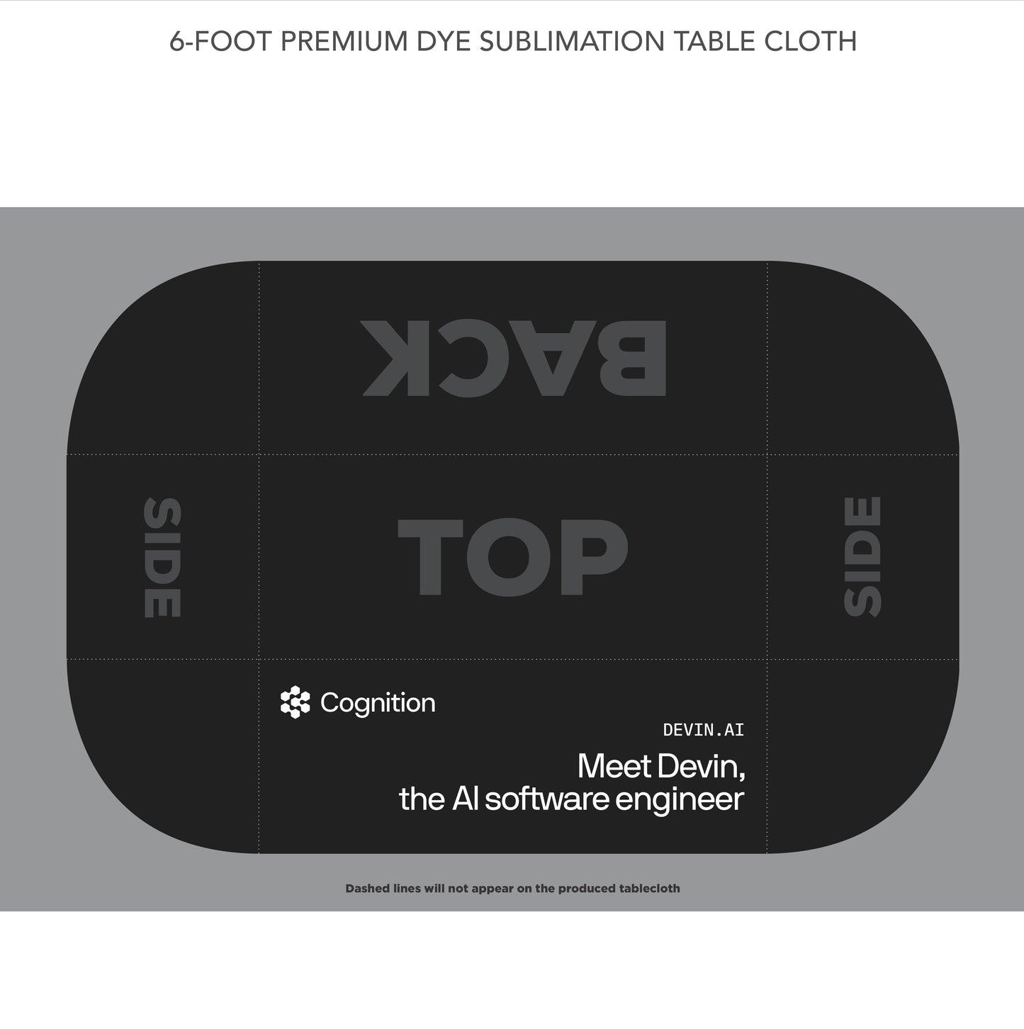 Custom Premium Tablecloth - Cognition Meet Devin