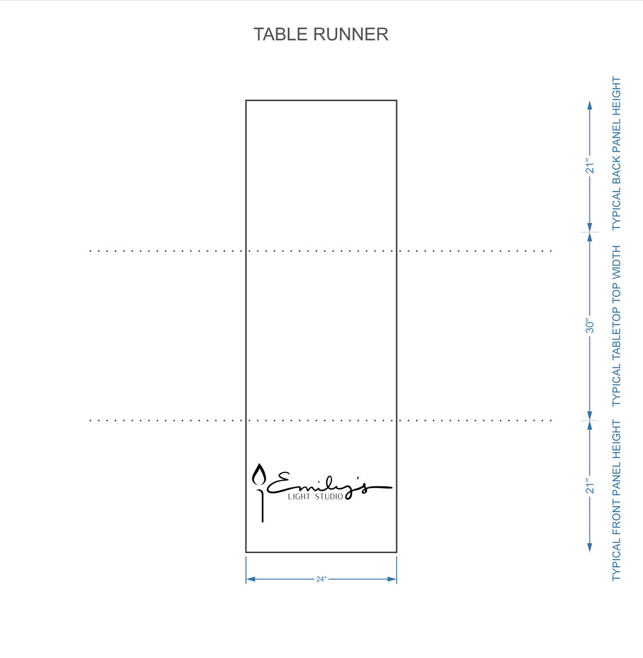 Custom Table Runner - Emily's Light Studio