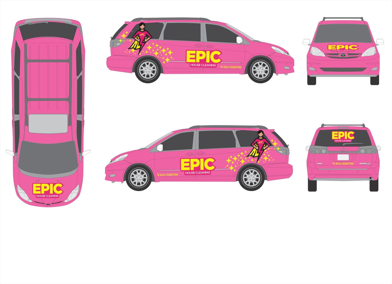 Custom Decal Package - Epic House Cleaning