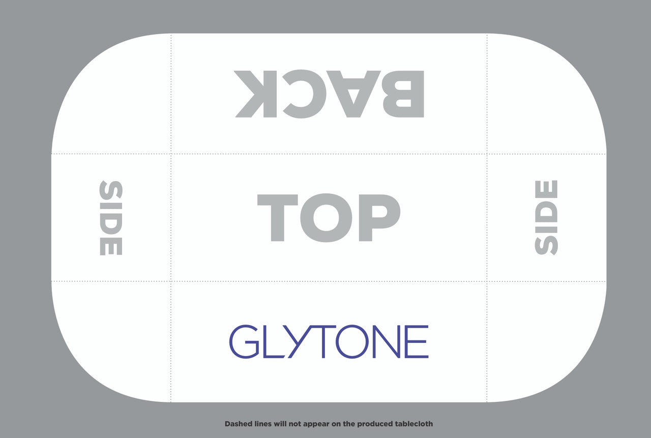 Custom Tablecloth - Glytone (White)
