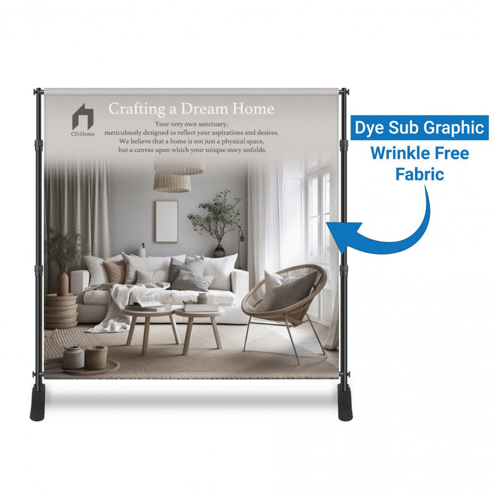 Step & Repeat Banner Display with Optional Frame Stand
