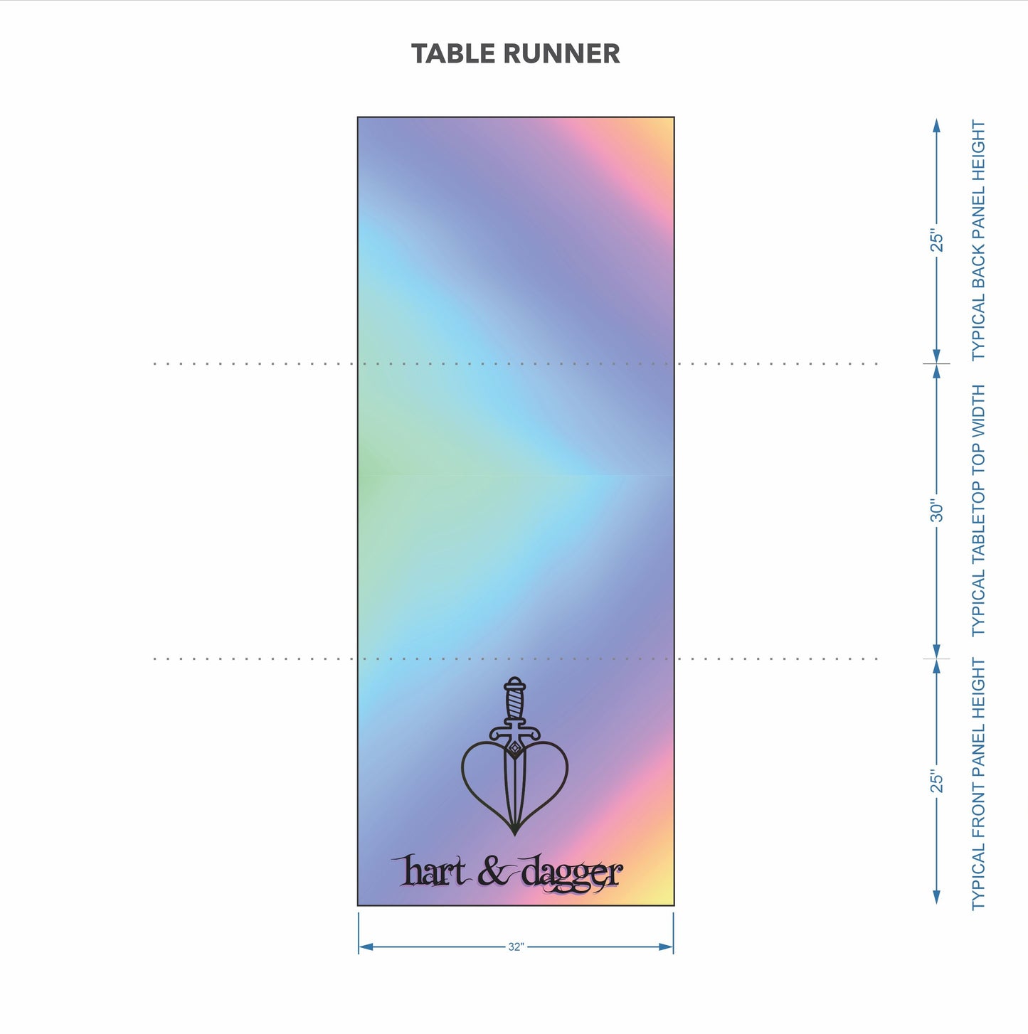 Custom Table Runner - Hart & Dagger
