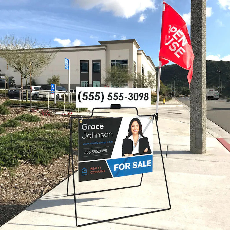 Custom Small A-Frame Real Estate Sign