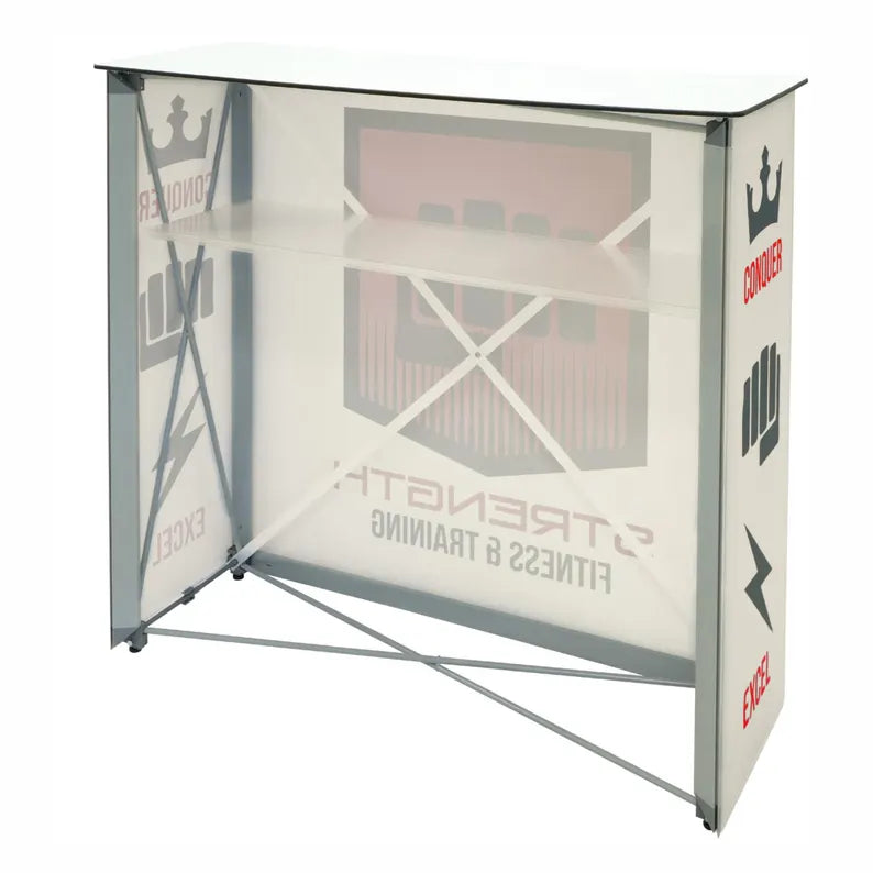 Custom Full Color Pop-Up Frame Style Counter Podium