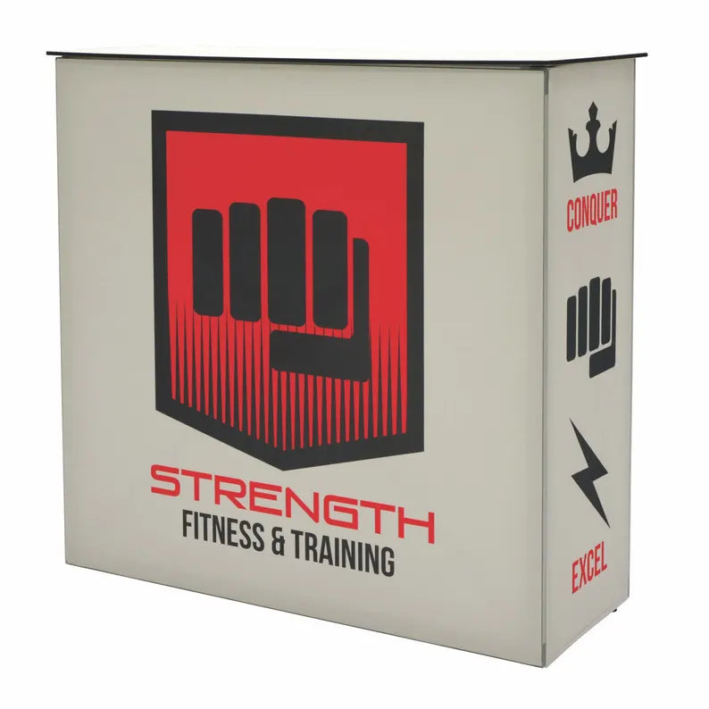 Custom Full Color Pop-Up Frame Style Counter Podium