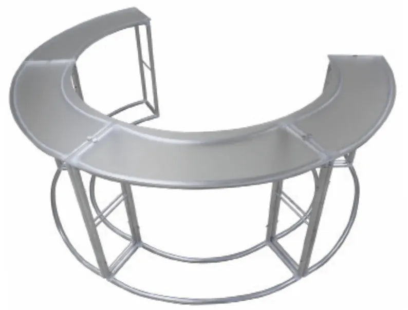 Custom Full Color Quad Curve Frame Style Counter Podium