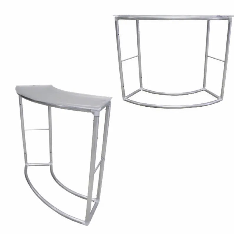 Custom Full Color Single Curve Frame Style Counter Podium