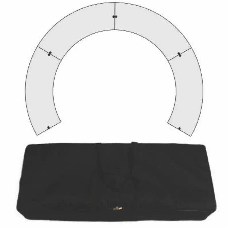 Custom Full Color Quad Curve Frame Style Counter Podium