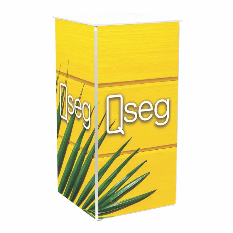 Custom Full Color Q-SEG Square Counter Height Podium
