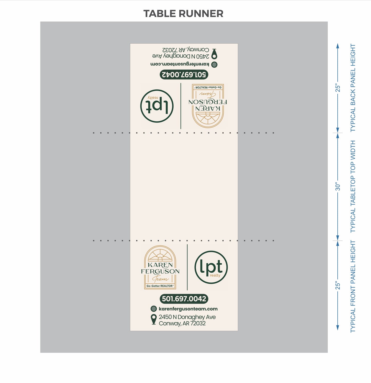 Custom Table Runner - LPT Karen Ferguson (2026)