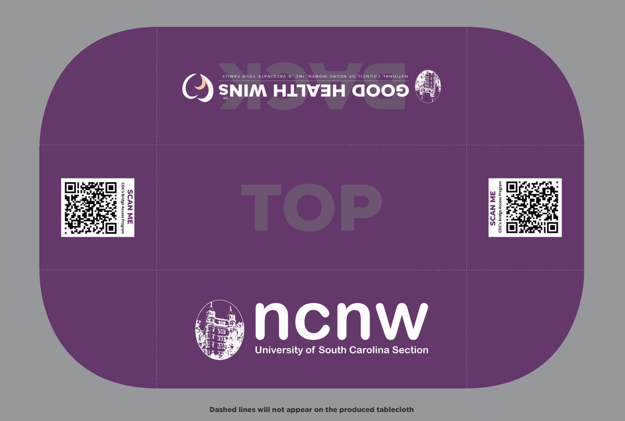 Custom Tablecloth - NCNW (Retired Logo Design)