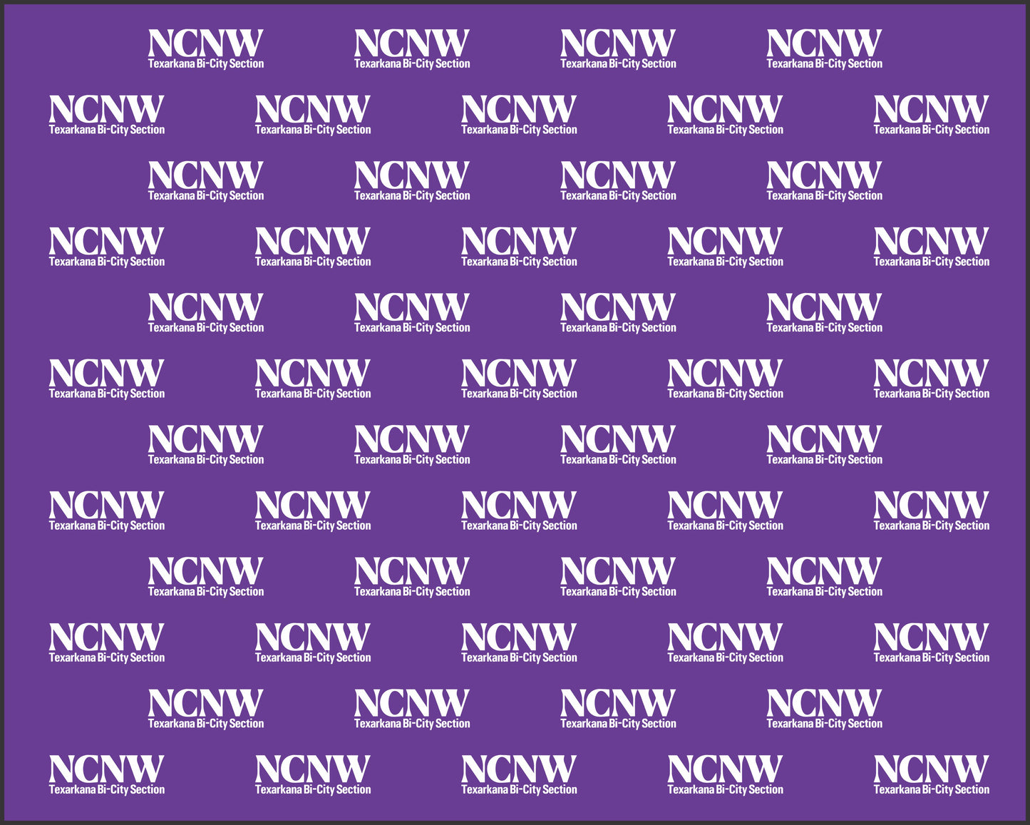 Custom Step & Repeat Banner & Stand - NCNW Texarkana