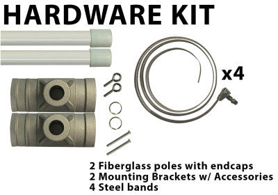 Full Color Custom Street Pole Banner With Optional Pole Mounting Kit