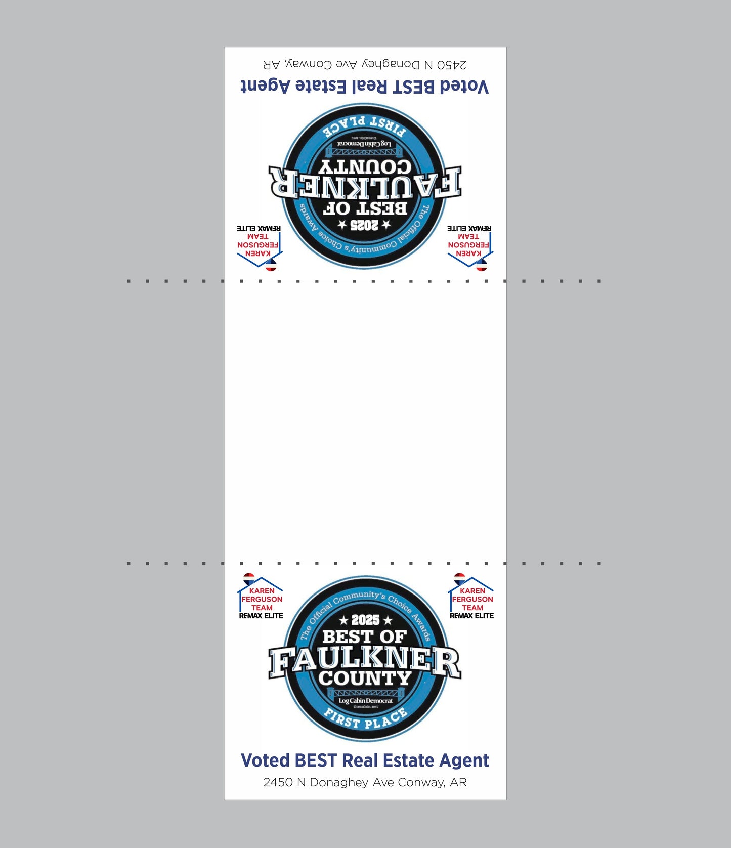 Custom Table Runner - Remax Elite Karen Ferguson Team Best of 2025