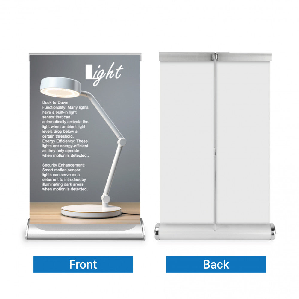 Custom Tabletop Retractable Banner with Stand
