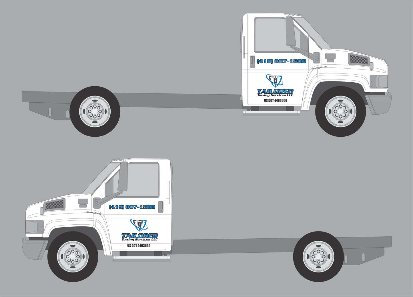 Custom Decal Package - Tailored Towing (Top Kick)