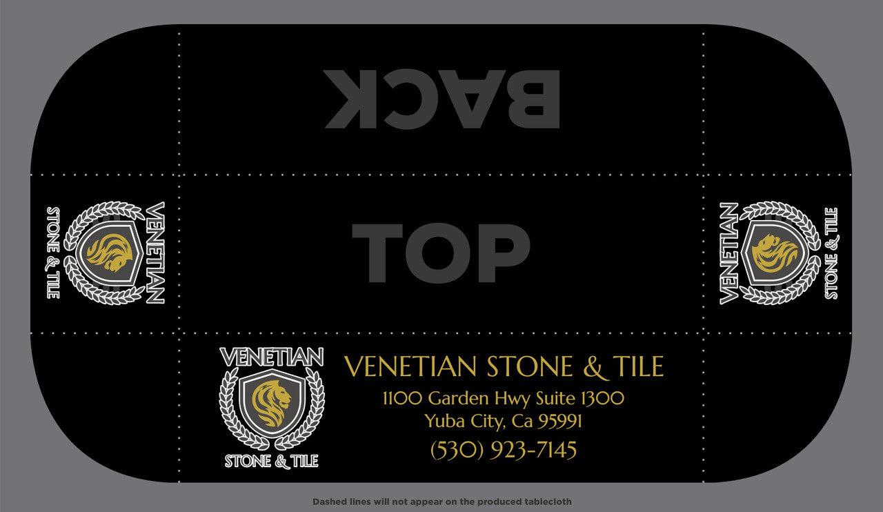 Custom Tablecloth - Venetian Stone & Tile