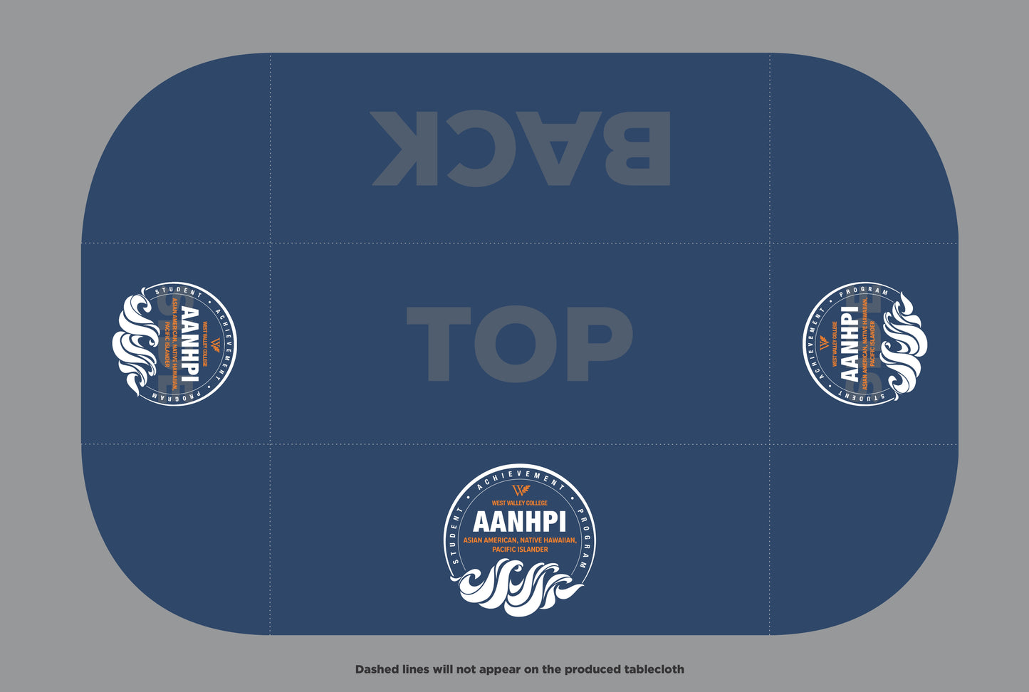 Custom Tablecloth - West Valley College - AANHPI