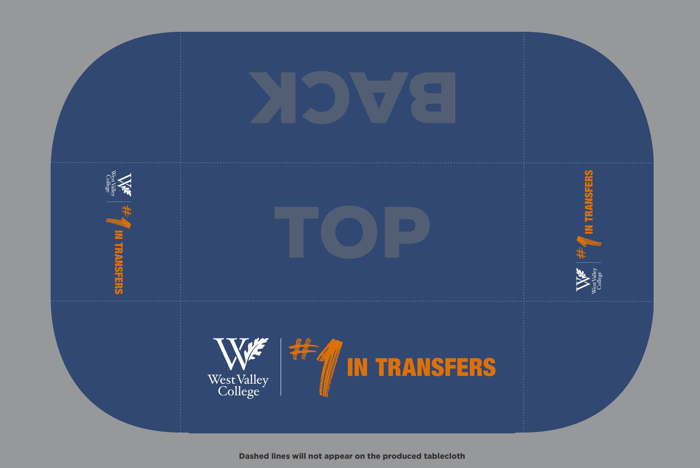 Custom Tablecloth - West Valley - #1 Transfers