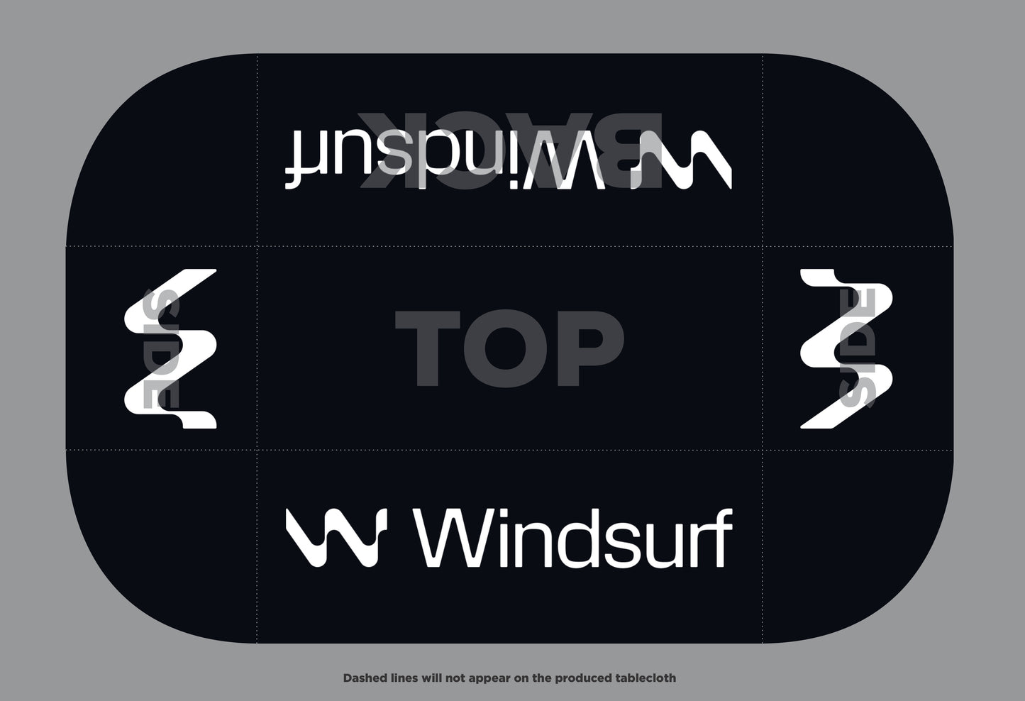 Custom Premium Tablecloth - Windsurf (Standard Production)