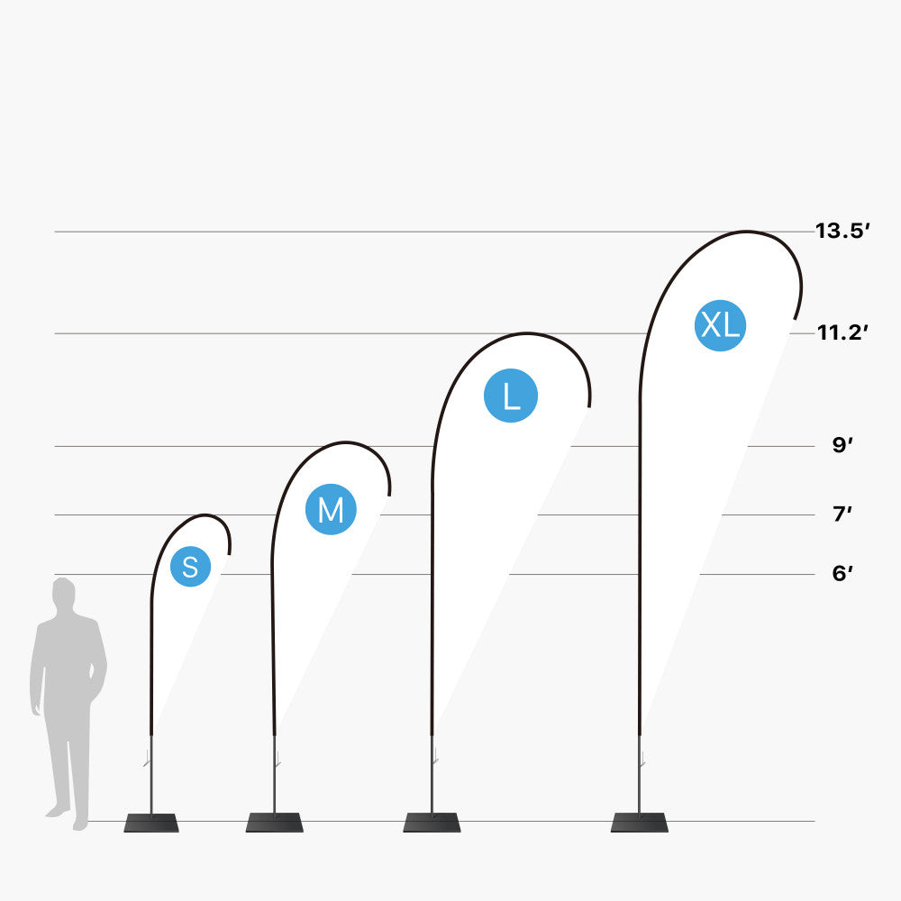 Custom Feather Flag - Teardrop Style