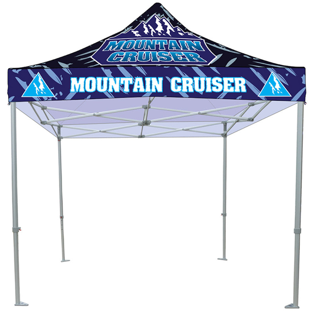 Custom Printed 10ft x 10ft Canopy Pop-Up Tent with Heavy Duty Aluminum Frame