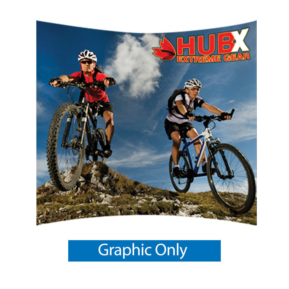 10 x 7.5 ft. RPL Fabric Pop Up Display - Curved Display