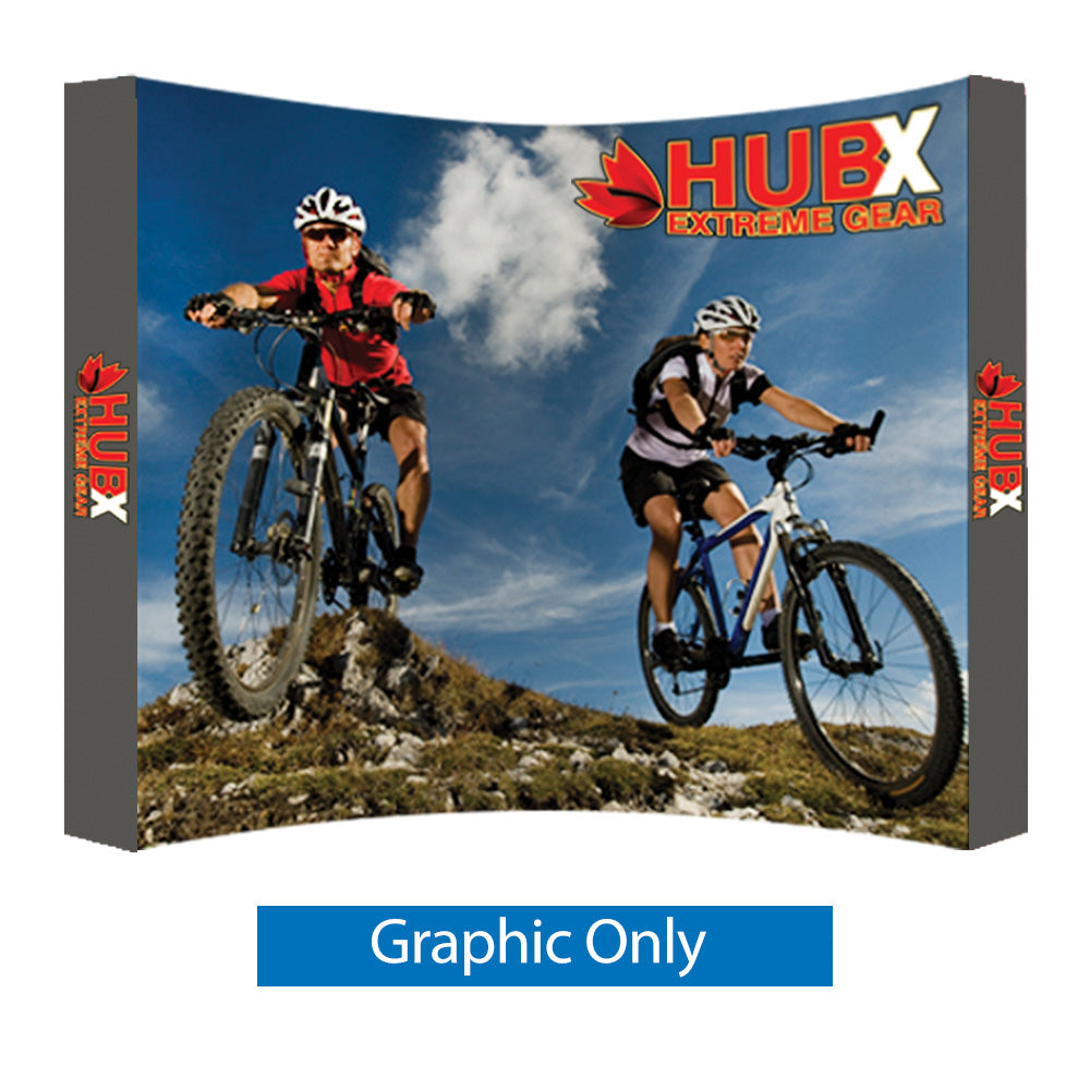 10 x 7.5 ft. RPL Fabric Pop Up Display - Curved Display
