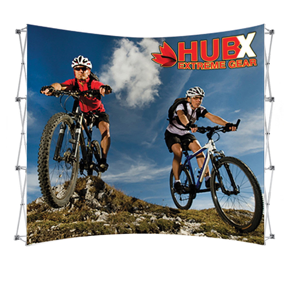 10 x 7.5 ft. RPL Fabric Pop Up Display - Curved Display