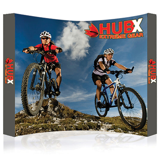 10 x 7.5 ft. RPL Fabric Pop Up Display - Curved Display