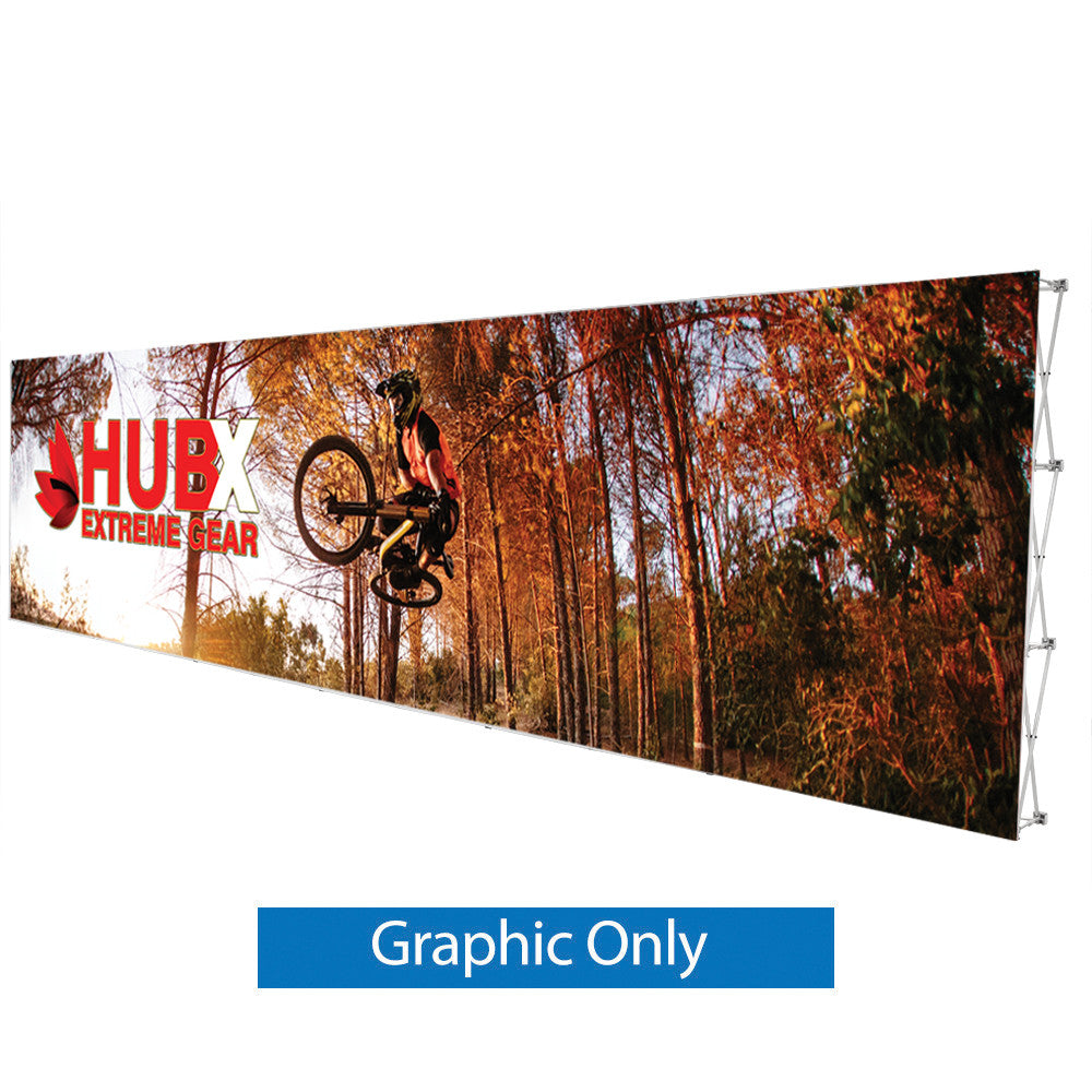 30 x 7.5 ft. RPL Fabric Pop Up Display - Straight Style