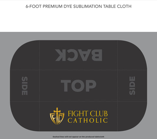 Custom Tablecloth - Fight Club Catholic