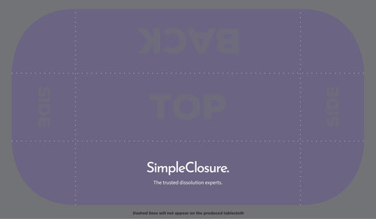 Custom Tablecloth - Simple Closure