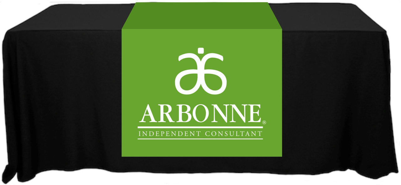 Arbonne Full Color Table Runner - 30" x 80" - Old Logo