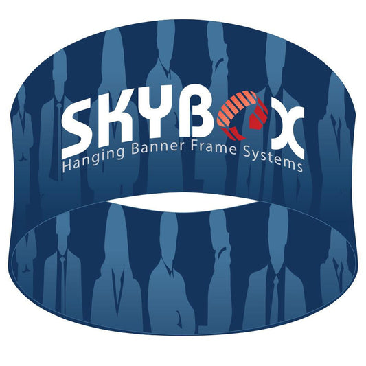 Skybox 8ft x 42in Hanging Banner Circle Display