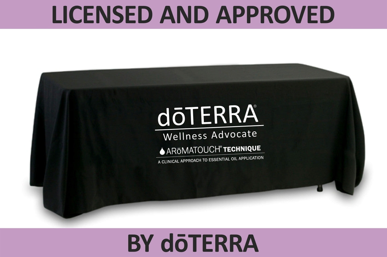 doTERRA Tablecloth with Aromatouch Feature -  Single Color Logo - Approved Licensed Product!