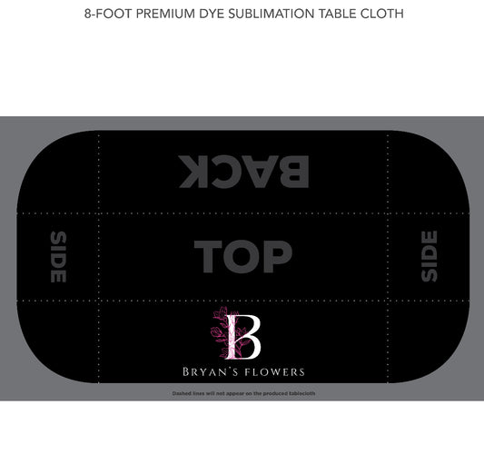 Custom Tablecloth- Bryan’s Flowers