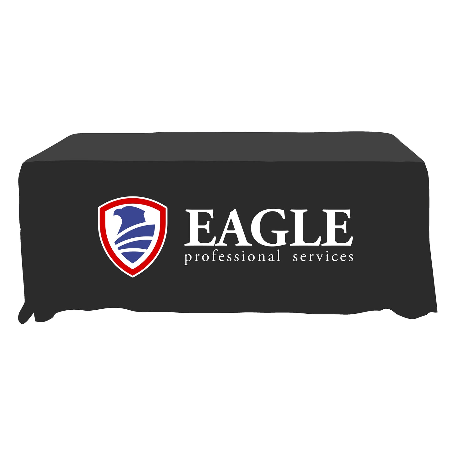 Economy Grade Custom Standard Drape Style Tablecloth - 6-foot Table
