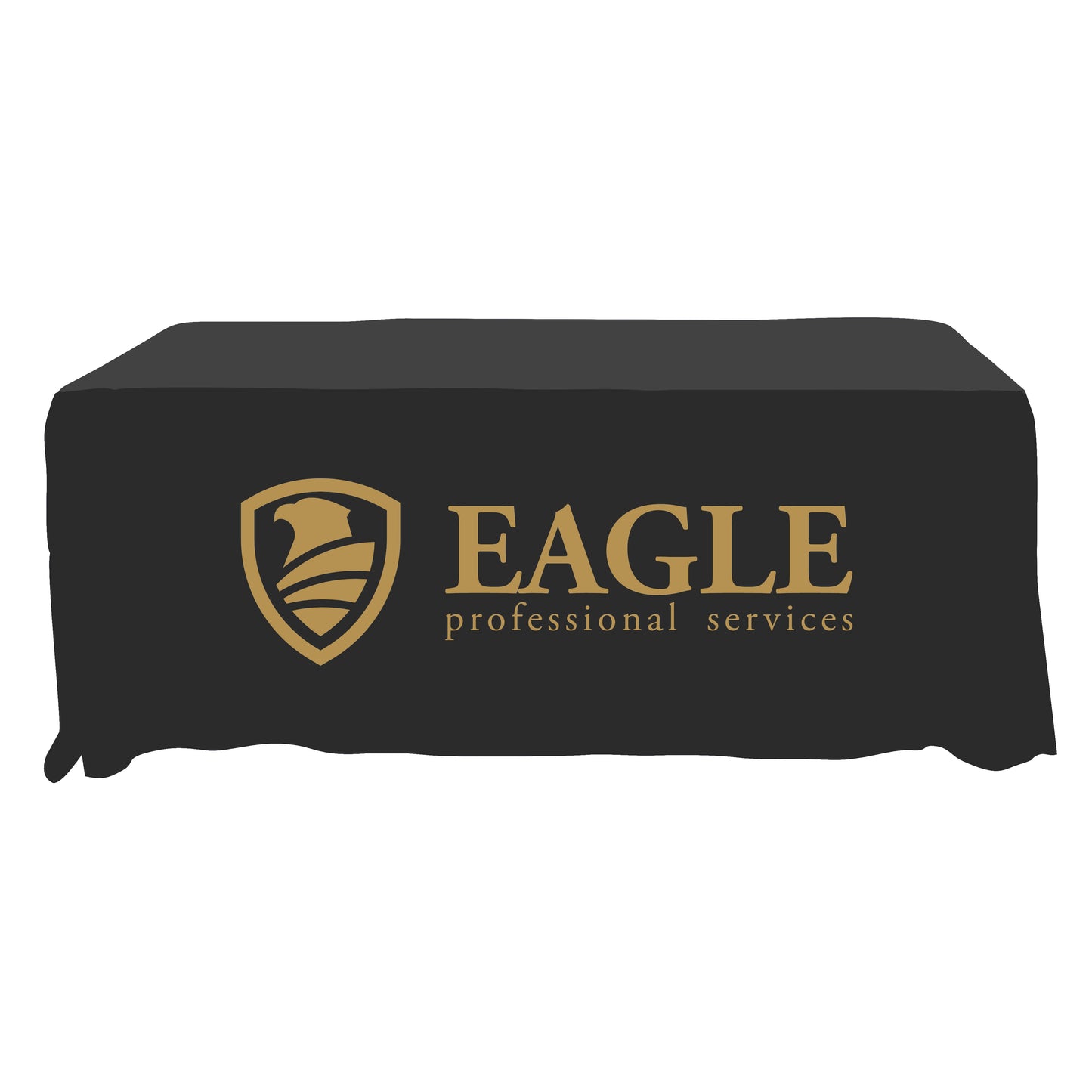 Economy Grade Custom Standard Drape Style Tablecloth - 6-foot Table