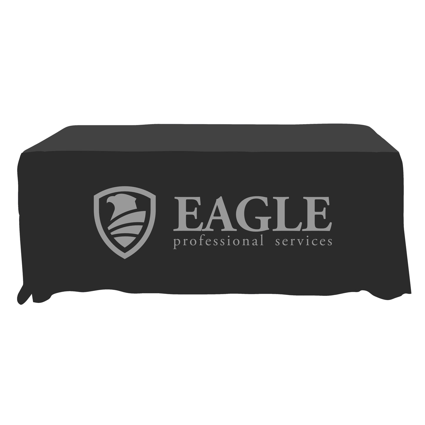 Economy Grade Custom Standard Drape Style Tablecloth - 6-foot Table