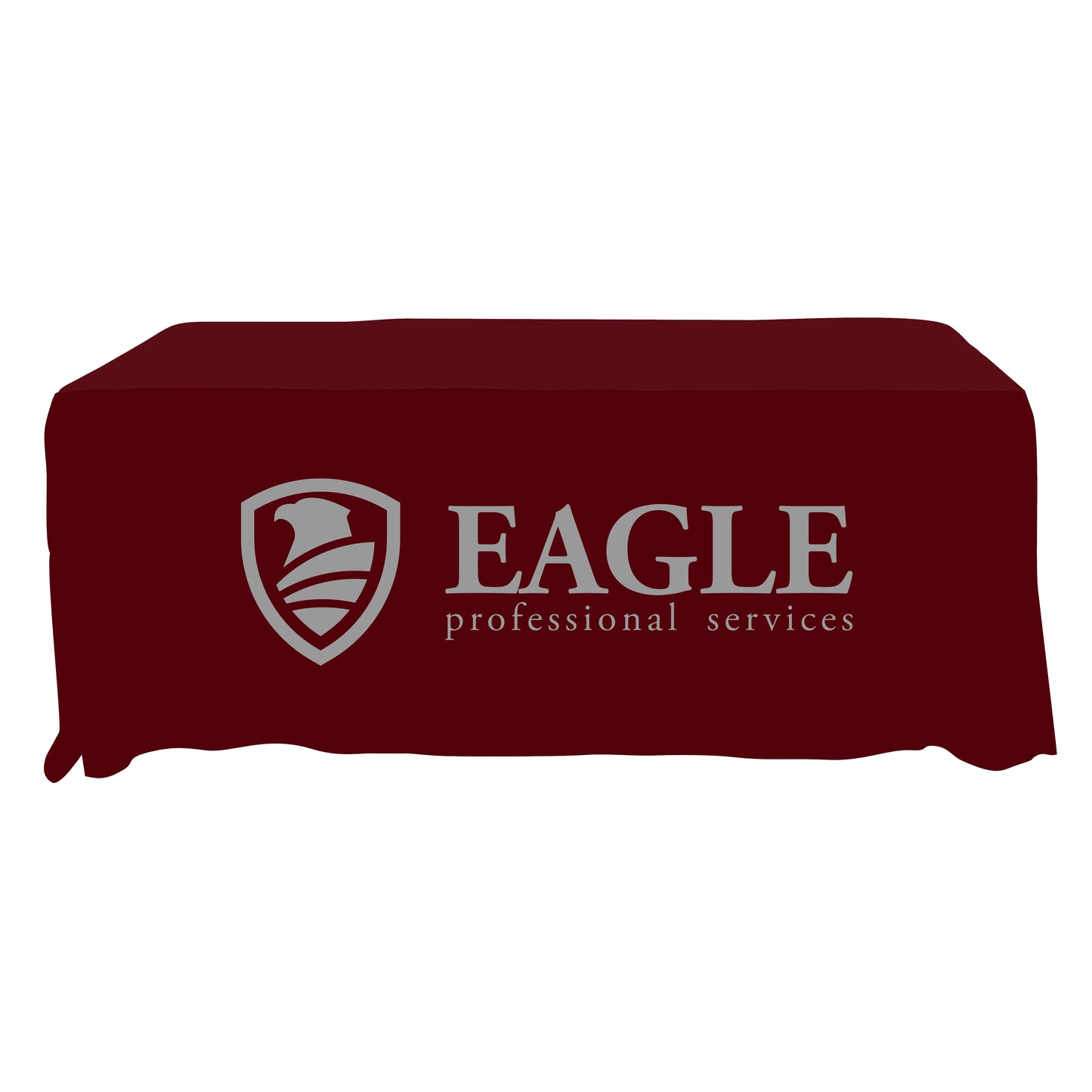 Economy Grade Custom Standard Drape Style Tablecloth - 6-foot Table