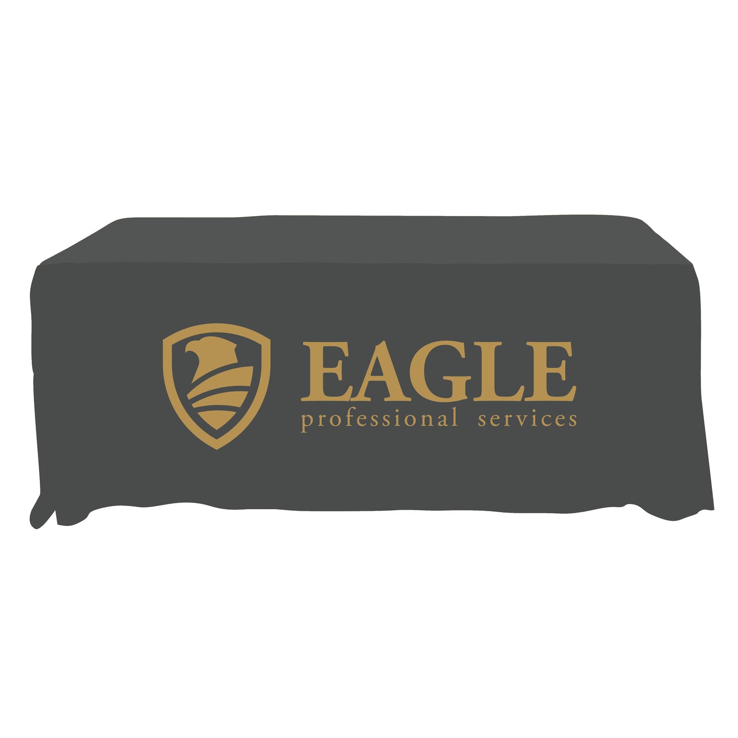 Economy Grade Custom Standard Drape Style Tablecloth - 6-foot Table