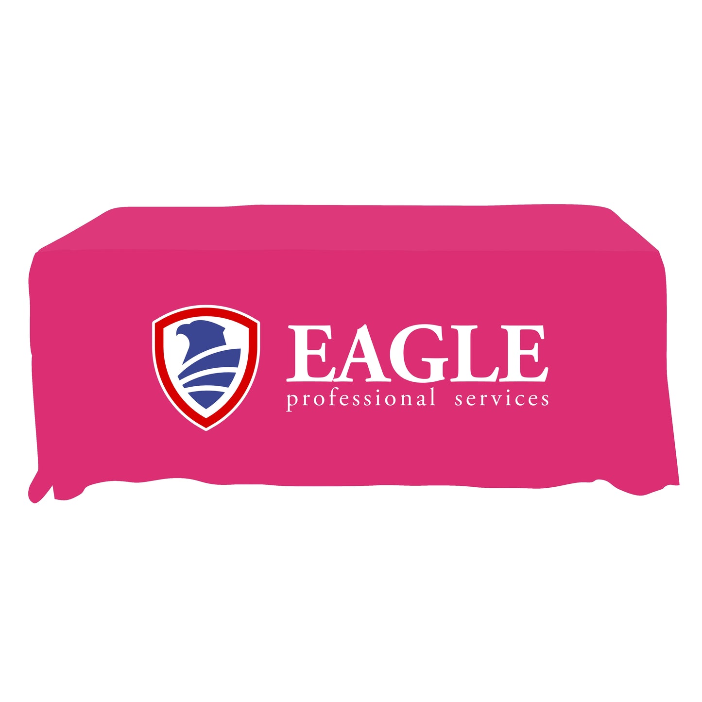 Economy Grade Custom Standard Drape Style Tablecloth - 6-foot Table