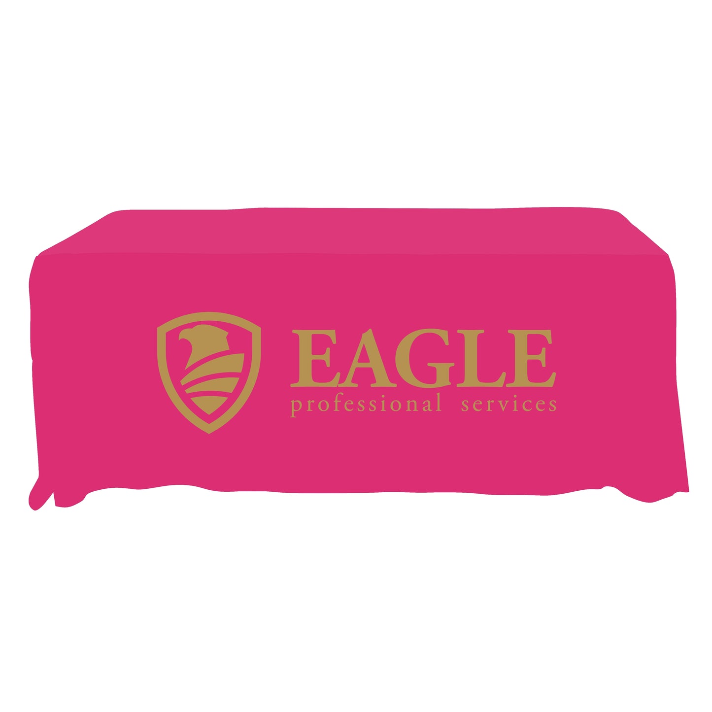 Economy Grade Custom Standard Drape Style Tablecloth - 6-foot Table