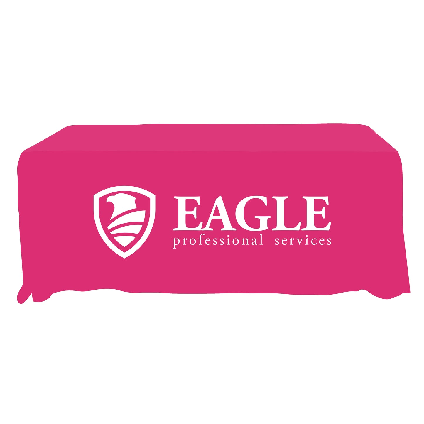 Economy Grade Custom Standard Drape Style Tablecloth - 6-foot Table