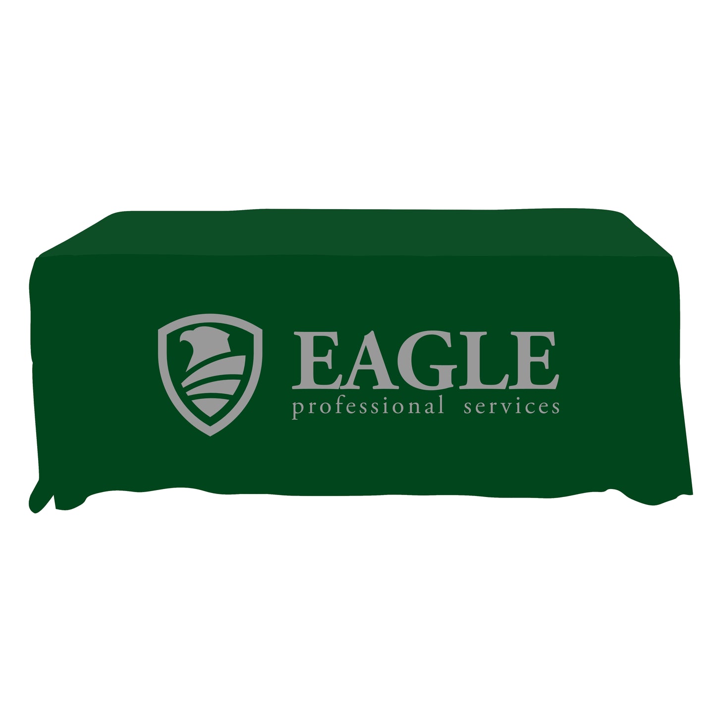 Economy Grade Custom Standard Drape Style Tablecloth - 6-foot Table