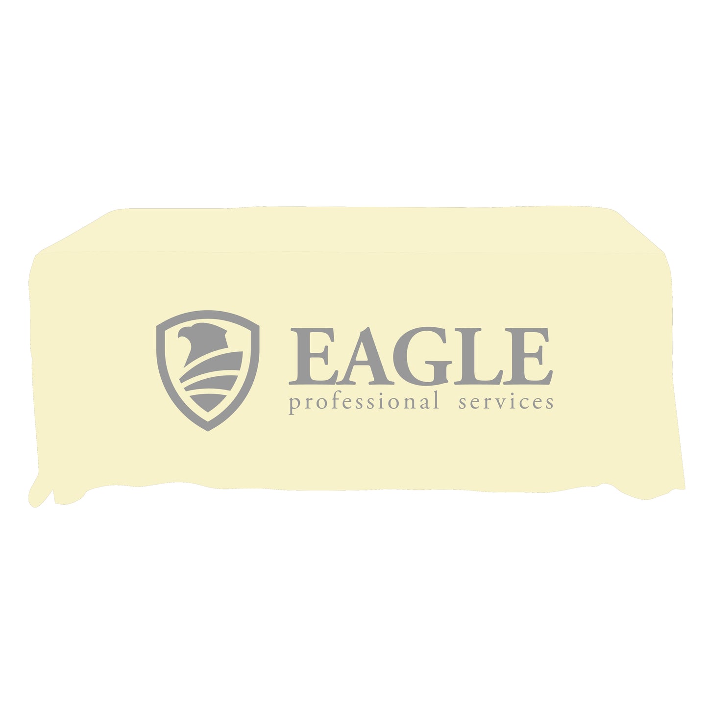 Economy Grade Custom Standard Drape Style Tablecloth - 6-foot Table