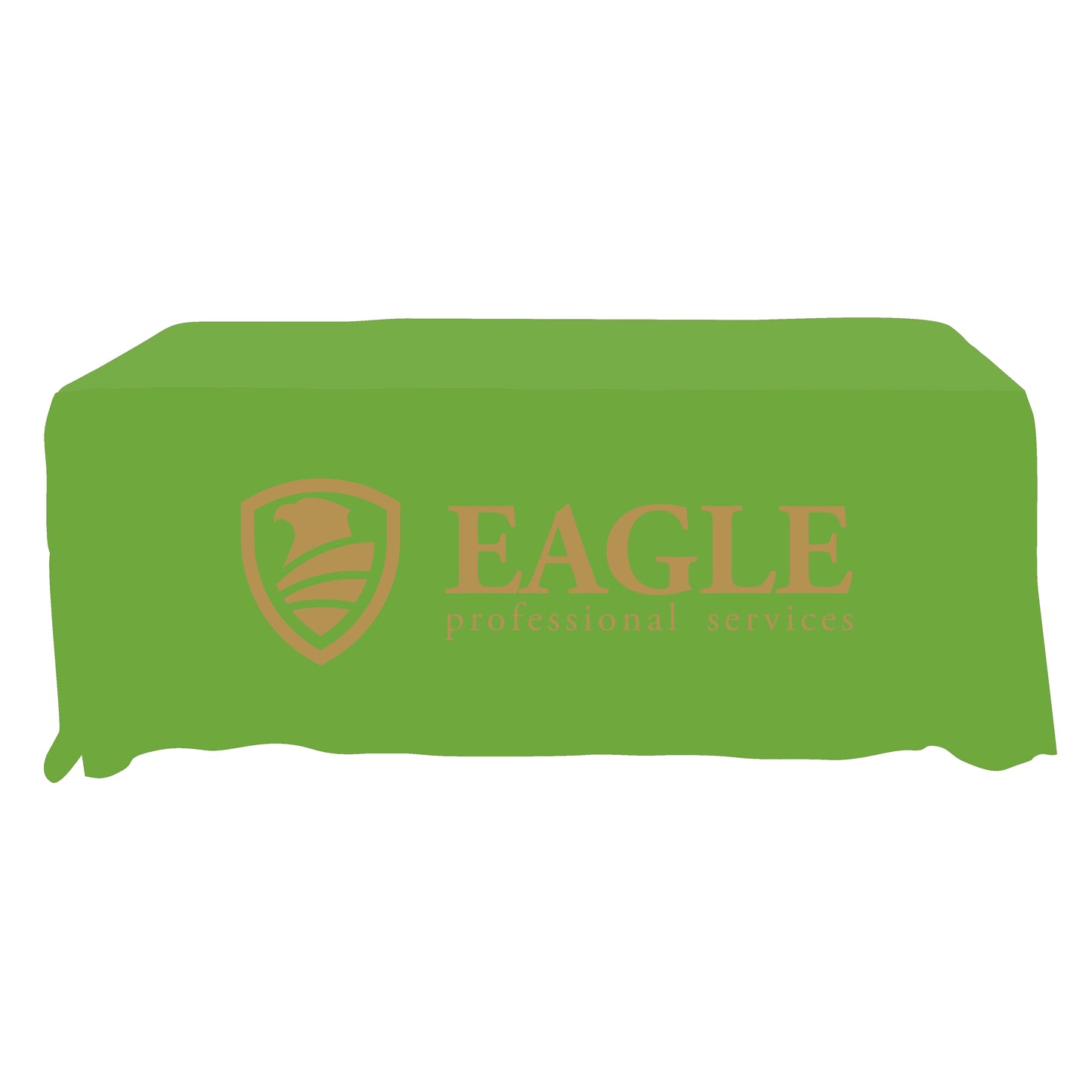 Economy Grade Custom Standard Drape Style Tablecloth - 6-foot Table