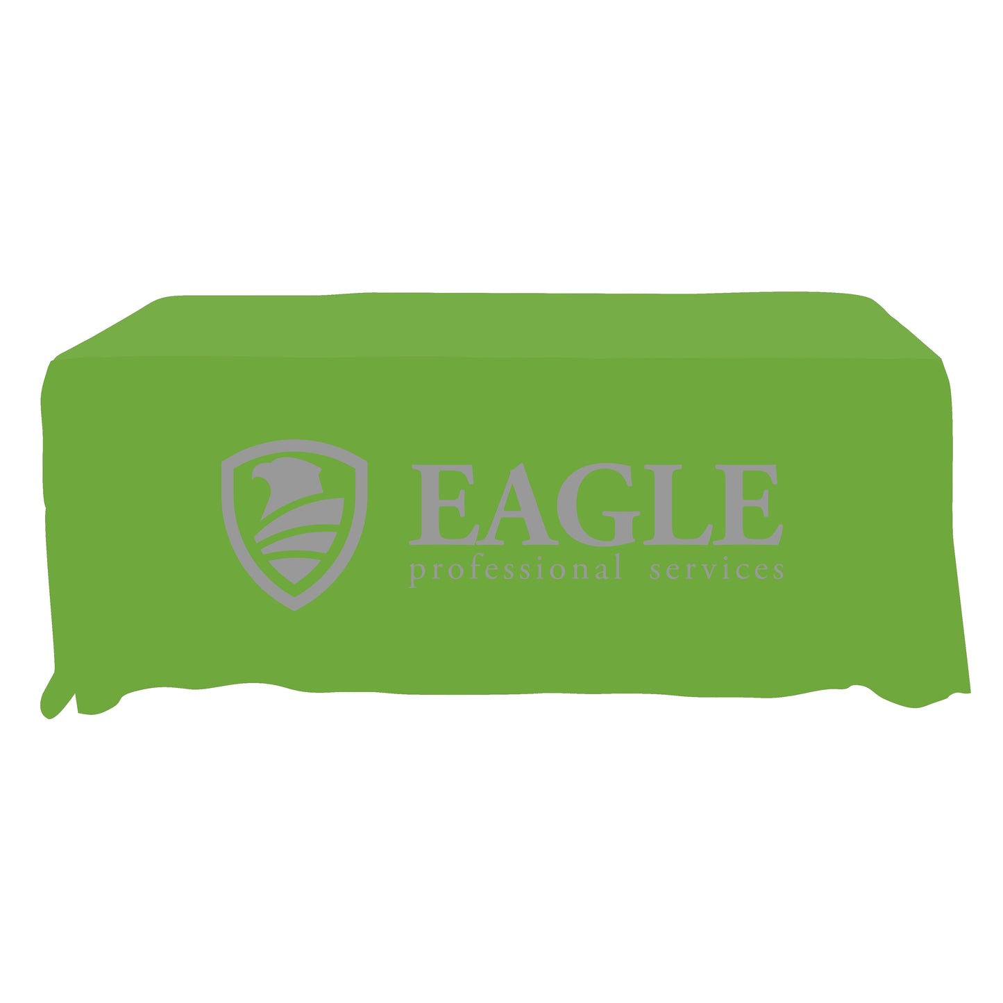 Economy Grade Custom Standard Drape Style Tablecloth - 6-foot Table